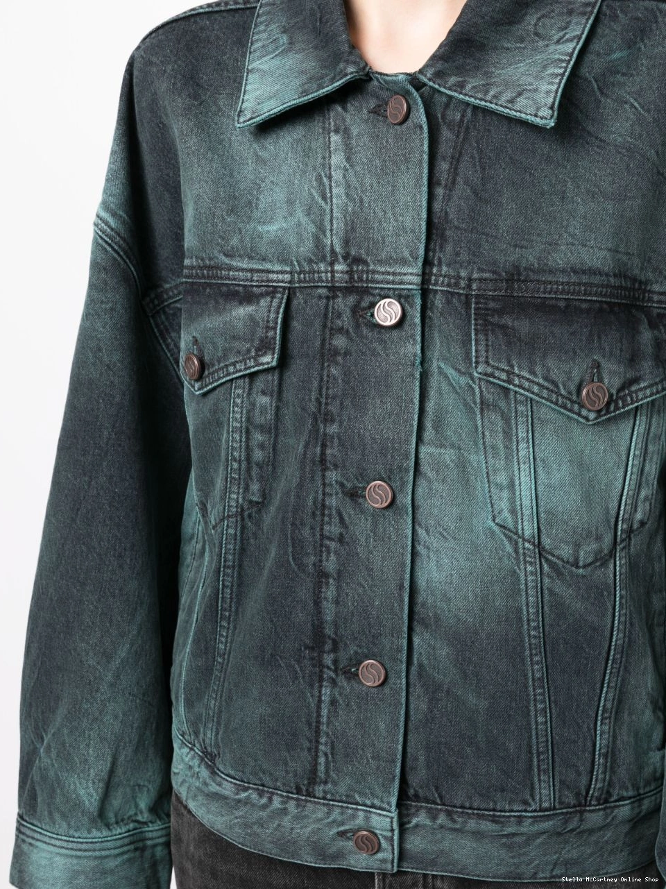 Cheap denim oversized Women jacket Stella tie-dye McCartney 0330
